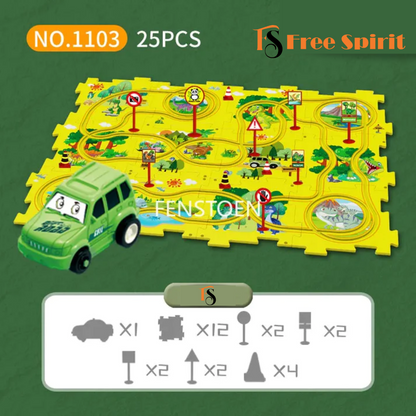 FreeSpirit™ Puzzle Track Car Set