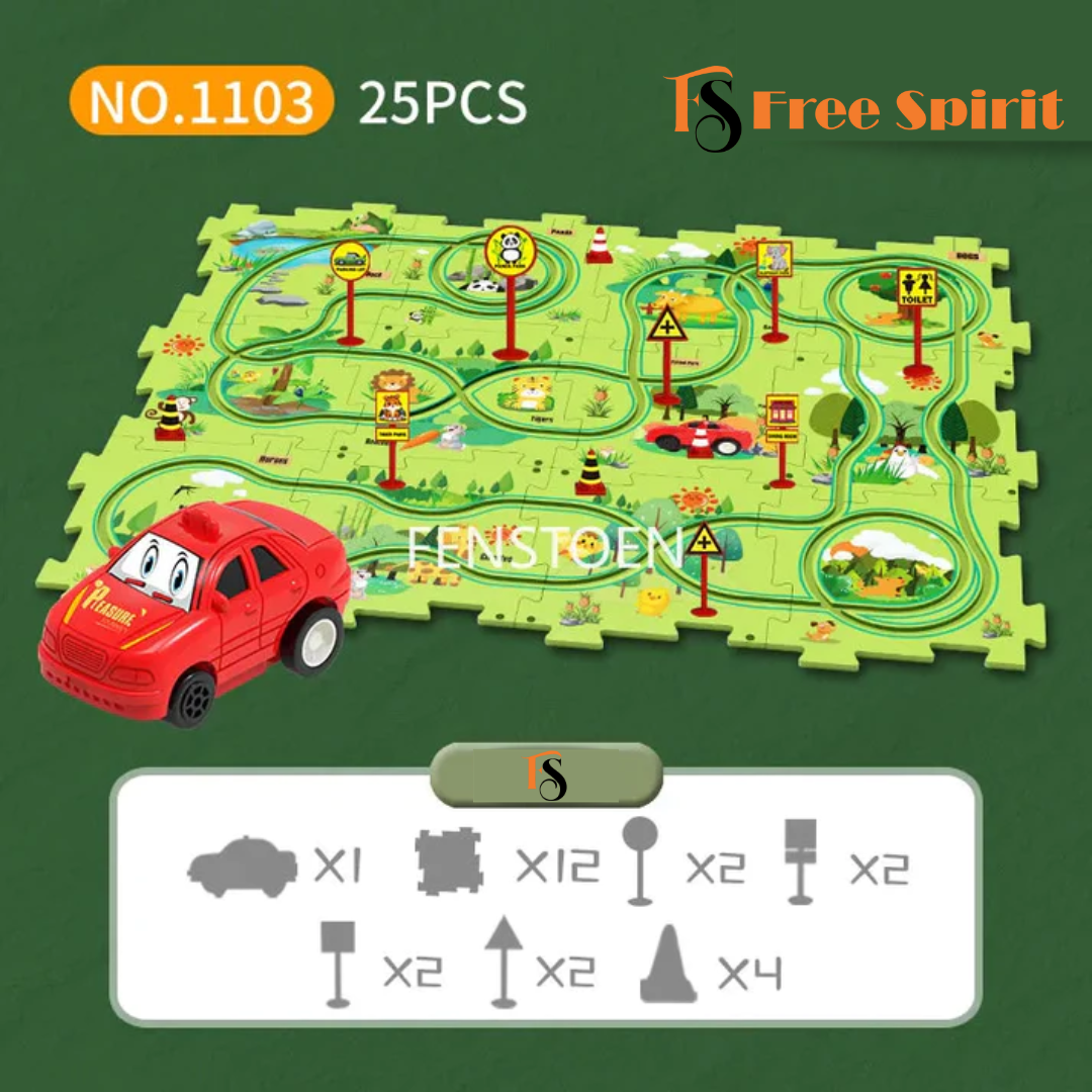 FreeSpirit™ Puzzle Track Car Set