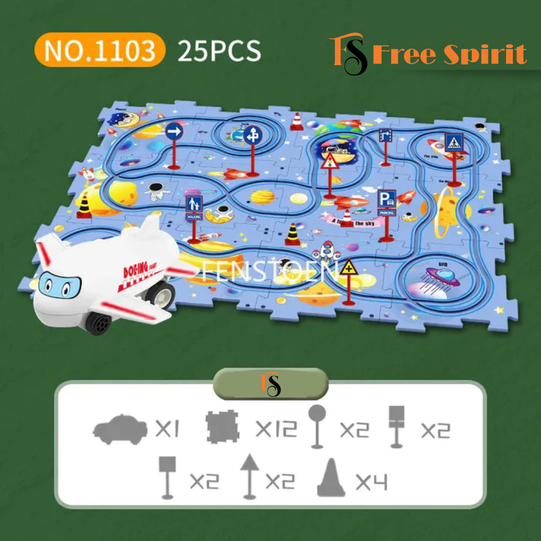 FreeSpirit™ Puzzle Track Car Set